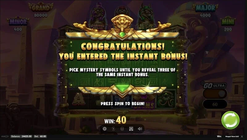 Wrappin' More Gold – sisseehitatud ringi käivitamine